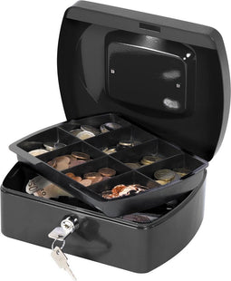 Q-CONNECT geldkoffer, 205 x 160 x 85 mm, zwart