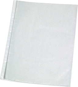 Q-Connect geperforeerde showtas 11-gaatsperforatie, glashelder, 75 micron, pak van 10 stuks