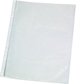 Q-CONNECT geperforeerde showtas A4 11-gaatsperforatie glashelder 50 micron pak van 25 stuks