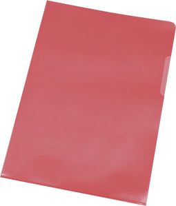 Q-Connect L-map, rood, 120 micron, pak van 10 stuks