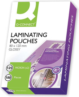 Q-CONNECT lamineeretui 2x 125 micron A7 100 stuks