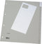 Q-CONNECT neutrale tabbladen, A4, PP, 12 tabs, grijs
