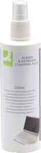 Q-CONNECT reinigingsspray voor scherm en toetsenbord, spuitbus van 250 ml