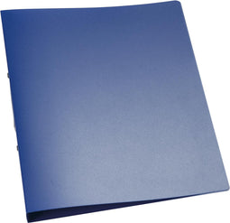 Q-CONNECT ringmap, PP, 2 ringen, 25 mm, transparant blauw