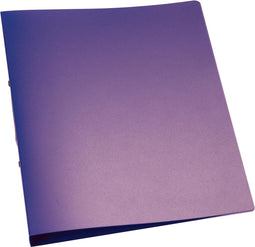 Q-CONNECT ringmap, PP, 2 ringen, 25 mm, transparant paars