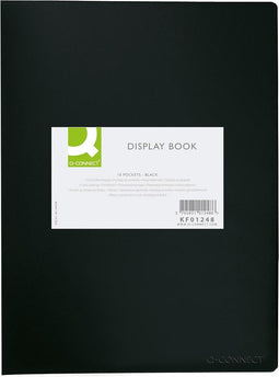 Q-Connect showalbum A4 10 tassen zwart