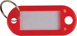 Q-Connect sleutelhanger, pak van 10 stuks, rood