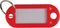 Q-Connect sleutelhanger, pak van 10 stuks, rood