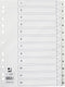 Q-CONNECT TABBLAD PP WIT 1-12
