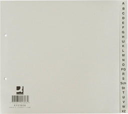 Q-CONNECT tabbladen set A-Z 1/2 uit pp grijs