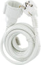 Q-Link Verlengsnoer met Randaarde - 2500W - 3 x 1.5 mm² - 3 meter kabel - Wit