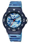 Q&Q-Horloge-Jongens-Mannen-Waterdicht-10BAR-Zwemmen/Sporten-Rubber band-43MM-Zwart/Blauw
