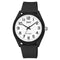 Q&Q V12A-010VY - Horloge - Sport - Analoog - Unisex - Plastic band - Rond - Kunststof - Cijfers - Zwart - Wit - 10 ATM