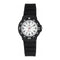 Q&Q VR19J003Y - Horloge - Sport - Analoog - Dames - Vrouwen - Kinderen - Plastic band - Rond - Kunststof - Cijfers - Zwart - Wit