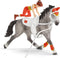schleich HORSE CLUB Speelfigurenset - Mia's Springset - Kinderspeelgoed voor Jongens en Meisjes - 5 tot 12 jaar - 18 Onderdelen - 42443