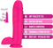 Neo 10 inch dual Density dildo neon roze