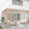 vidaXL - Doorzichtig - zeildoek - met - zeilringen - 6x8 - m - PVC