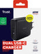 Trust Maxo - 65W USB-C-oplader - 2x USB-C poorten - Zwart