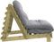 vidaXL Futon slaapbank met matras 100x206x11 cm geïmpregneerd hout-VXL-846770