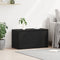 vidaXL - Opbergkist - Zwart - Eiken - 84x42x46 - cm - Bewerkt - Hout