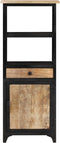 vidaXL - Hoge - kast - 45x32x110 - cm - massief - mangohout