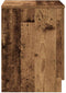 vidaXL - Nachtkastje - met - 2 - lades - 40x36x50 - cm - oud - houtkleurig