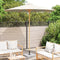vidaXL - Crème - Witte - Tuinparasol - 270x260 - cm - in - Bamboe