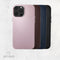 DECODED iPhone 13 Pro - Back Cover - Hoogwaardig ECCO Leer - Donker Blauw