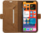 Dbramante1928 iPhone 12/12 Pro - Flip cover - Magneetsluiting en ruimte voor pasjes - Cognac