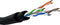 Outdoor set met 100 meter U/UTP CAT6 netwerkkabel, 100 tie-wraps, 100 connectoren en krimptang