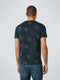 No Excess - Ronde Hals T-Shirt - Botanische print - Donkerblauw
