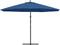 vidaXL - Zweefparasol - met - aluminium - paal - 350 - cm - blauw
