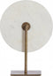 Light & Living Deco Beeld Yvo - Steen/Metaal - Wit/Goud - 25x35x10 cm (BxHxD)