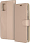 Accezz Hoesje Geschikt voor Samsung Galaxy A51 Hoesje Met Pasjeshouder - Accezz Wallet Softcase Bookcase - goud