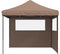 vidaXL - Partytent - inklapbaar - pop-up - met - 2 - zijwanden - bruin