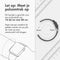 imoshion Siliconen magnetisch bandje - Geschikt voor Apple Watch 1, 2, 3, 4, 5, 6, 7, 8, 9, 10 (42 mm), SE - 38/40/41 mm - Roze & Wit - One Size