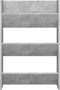vidaXL - Wandschoenenkasten - 2 - st - 60x18x90 - cm - spaanplaat - betongrijs
