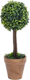 vidaXL - Kunstplanten - met - pot - 2 - st - buxus - bolvorming - 33 - cm - groen