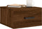 vidaXL - Nachtkastjes - 2 - st - wandgemonteerd - 35x35x20 - cm - bruin - eikenkleur