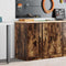 vidaXL - Garagekast - 40x51x85 - cm - massief - grenenhout - gerookt - eiken