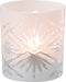 J-Line windlicht Santorini - glas - wit - small - 4 stuks