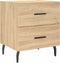 vidaXL - Nachtkastjes - 2 - st - 40x35x47,5 - cm - bewerkt - hout - sonoma - eikenkleur