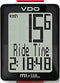 VDO M1 WL A1 -Fietscomputer - Draadloos - Analoog - Zwart/Rood