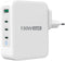 j5create JUP43130E-EN - 130W GaN USB-C® 4-poorts oplader - Power Delivery 3.0 - Grijs
