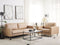 SAVALEN - Woonkamerset - Beige - Kunstleer