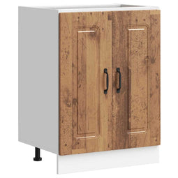 vidaXL - Spoelbakonderkast - Kalmar - 60x46x81,5 - cm - bewerkt - hout - oud - hout