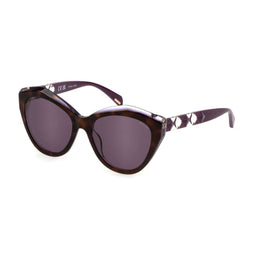 Police SPLL35 - Zonnebril Dames - UV400 - Bruin Multicolour Ø 55 mm