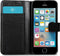 iMoshion Hoesje Geschikt voor iPhone SE (2016) / 5 / 5s Hoesje Met Pasjeshouder - iMoshion Luxe Canvas Bookcase - Zwart