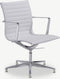 Furnicher Mateo Vergaderstoel - PU-lederen Zitting - Chroom Frame - Hoogte Verstelbaar - Draaibaar - Wit