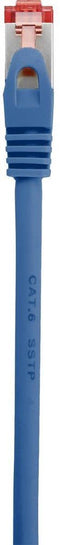 Renkforce RF-4979746 RJ45 Netwerkkabel, patchkabel CAT 6 S/FTP 1.00 m Blauw Snagless, Vergulde steekcontacten, Vlambestendig 1 stuk(s)